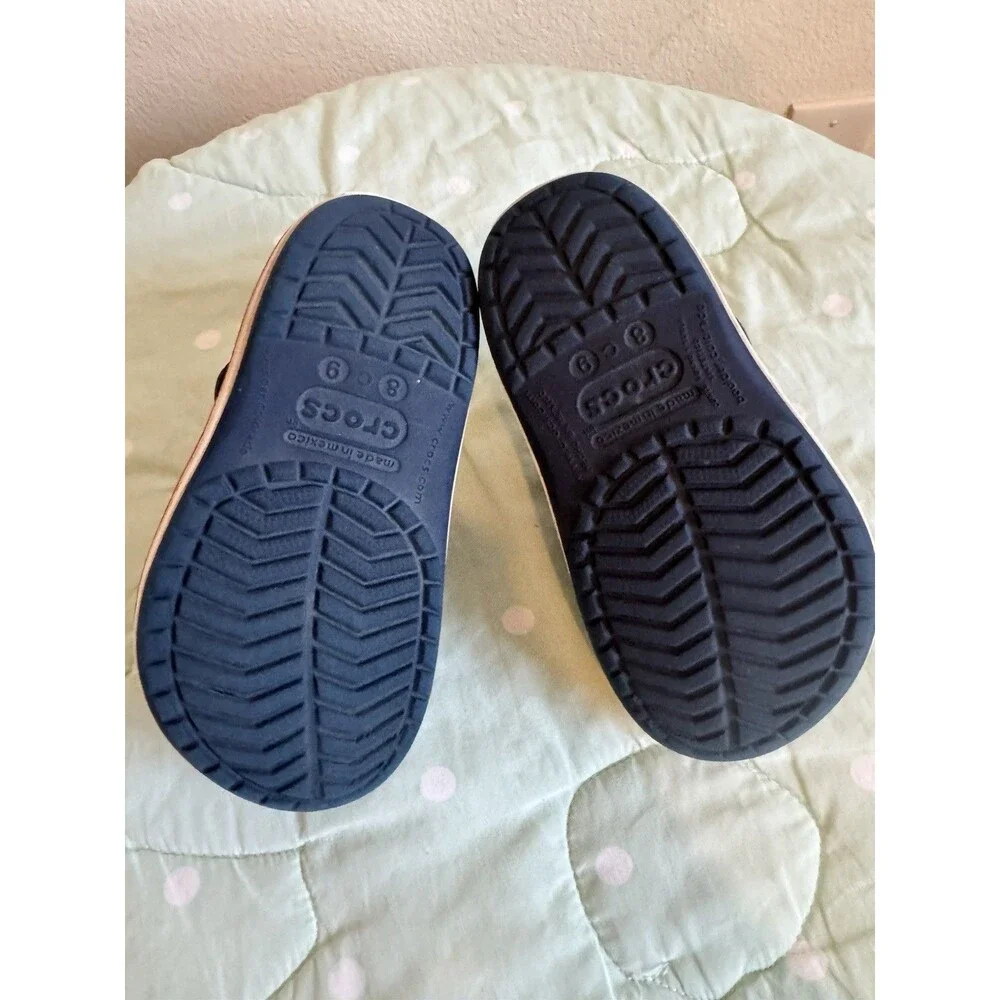 Crocs Classic Unisex Kids Clogs - Size 8/9 Navy Blue